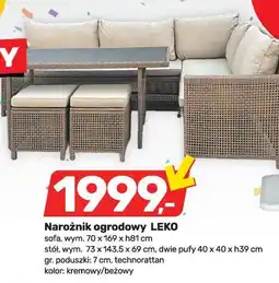Bricomarche Narożnik ogrodowy LEKO oferta