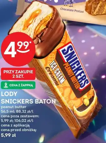 Żabka LODY SNICKERS BATON oferta