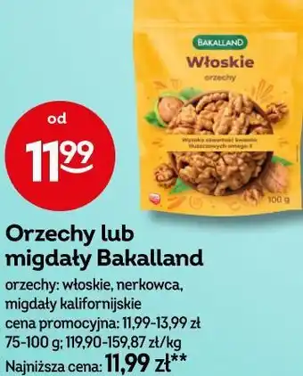 Żabka Orzechy lub migdały Bakalland oferta