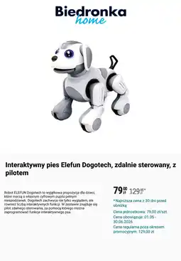 Biedronka Interaktywny pies Elefun Dogotech, zdalnie sterowany, z pilotem oferta