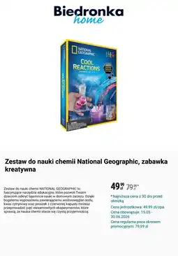 Biedronka Zestaw do nauki chemii National Geographic, zabawka kreatywna oferta