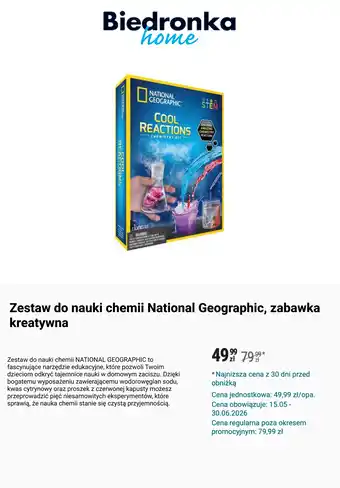 Zestaw do nauki chemii National Geographic, zabawka kreatywna