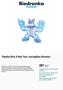 Biedronka Figurka Dino X-Ray Tyro, rozciągliwy dinozaur oferta