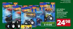 Stokrotka Pojazd Hot Wheels Monster Trucks 1:64 z autkiem oferta