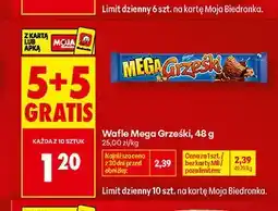 Biedronka Wafle Mega Grześki oferta