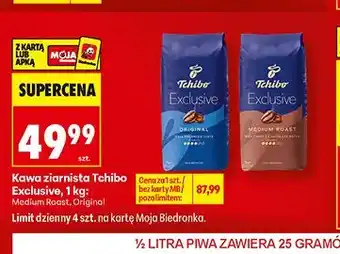 Biedronka Kawa ziarnista Tchibo Exclusive oferta