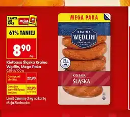 Biedronka Kiełbasa Śląska Kraina Wędlin Mega Paka oferta
