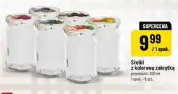 Polomarket Słoiki z kolorową zakrętką 6-pak oferta