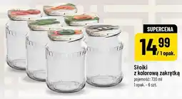 Polomarket Słoiki z kolorową zakrętką 6-pak oferta