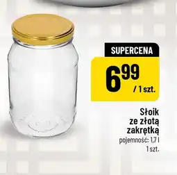 Polomarket Słoik ze złotą zakrętką oferta