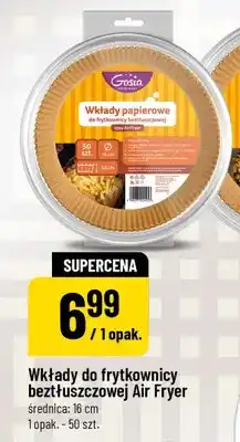 Polomarket Wkłady do frytkownicy beztłuszczowej Air Fryer Gosia średnica: 16cm oferta