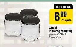 Polomarket Słoiki z czarną zakrętką Browin 3-pak oferta