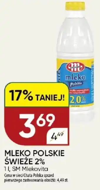 Mleko polskie świeże 2% sm mlekovita