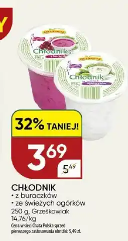 Chata Polska Chłodnik grześkowiak oferta