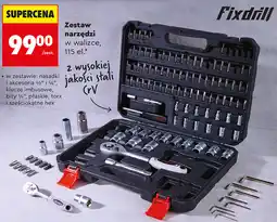 Biedronka Zestaw narzędzi w walizce, 115 el. Fixdrill oferta