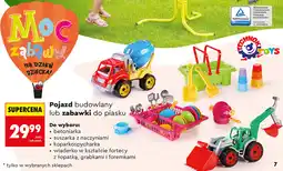 Biedronka Pojazd budowlany lub zabawki do piasku oferta
