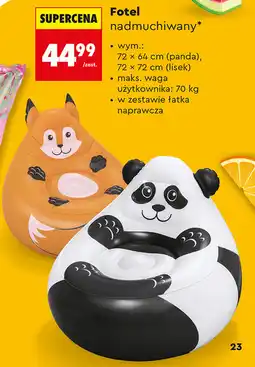 Biedronka Fotel nadmuchiwany Bestway oferta