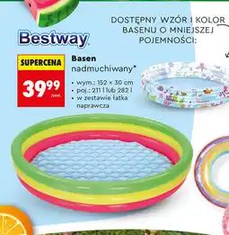 Biedronka Bestway Basen nadmuchiwany oferta