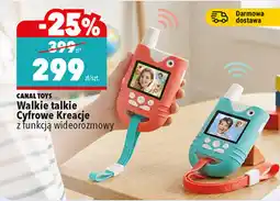 Biedronka CANAL TOYS Walkie talkie Cyfrowe Kreacje z funkcją wideorozmowy oferta