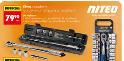 Biedronka Klucz nasadowy lub dynamometryczny z nasadkami Niteo oferta