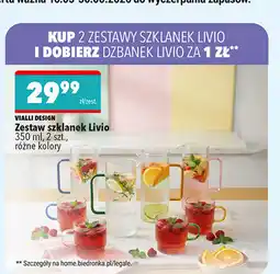 Biedronka VIALLI DESIGN Zestaw szklanek Livio 350 ml, 2 szt oferta