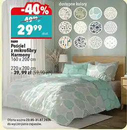 Biedronka Pościel z mikrofibry Harmony FARO 160 x 200 cm oferta
