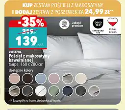 Biedronka Pościel z makosatyny bawełnianej DETEXPOL oferta