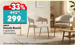 Biedronka Krzesło Boucle z oparciem, różne kolory SANICO oferta