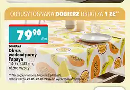 Biedronka Obrus wodoodporny Papaya TOGNANA 140 x 240 cm oferta