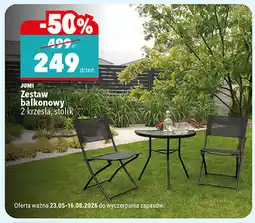 Biedronka JUMI Zestaw balkonowy 2 krzesła, stolik oferta