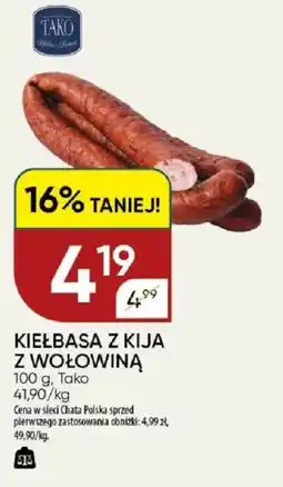 Chata Polska Kiełbasa z kija z wołowiną tako oferta