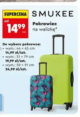 Biedronka Pokrowiec na walizkę SMUKEE wym.: 44x65cm oferta