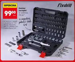Biedronka Zestaw narzędzi w walizce Fixdrill 115 el oferta