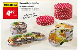 Biedronka Zakrętki do słoików 4-zaczepowe o śr. 66mm oferta