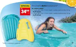 Biedronka Dmuchana deska bodyboard Spokey 68x52x11cm maks. waga użytkownika oferta
