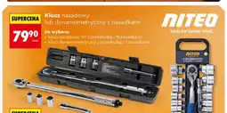 Biedronka Klucz nasadowy 1/2 z przedłużką i 18 nasadkami NITEO oferta