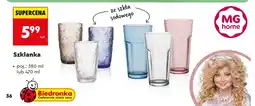 Biedronka Szklanka ze szkła sodowego 380ml MG home oferta