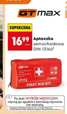 Biedronka Apteczka samochodowa GT max DIN 13164 oferta