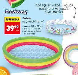 Biedronka Basen nadmuchiwany Bestway wym. 152x30cm poj oferta