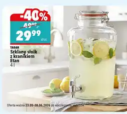 Biedronka Szklany słoik z kranikiem TADAR Etan oferta