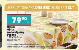 Biedronka Obrus wodoodporny TOGNANA Papaya 140x240cm oferta