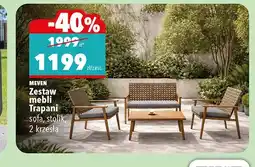 Biedronka Zestaw mebli MEVEN Trapani sofa, stolik, 2 krzesła oferta