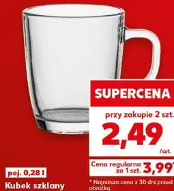 Kaufland Kubek szklany oferta