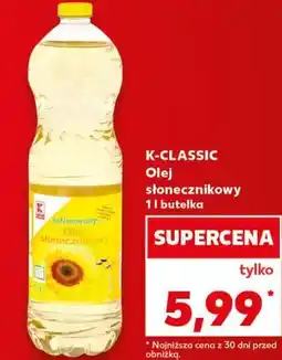 Kaufland K-CLASSIC Olej słonecznikowy 1 l butelka oferta