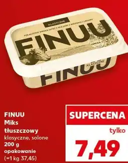 Kaufland FINUU Miks tłuszczowy klasyczne, solone 200 g opakowanie oferta