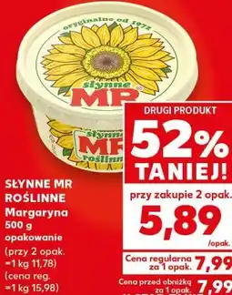 Kaufland SŁYNNE MR ROŚLINNE Margaryna 500 g opakowanie oferta