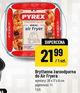 Polomarket Brytfanna żaroodporna do Air Fryera Pyrex, wymiary: 20 x 17 x 6 cm, pojemność: 1 l, 1 szt oferta