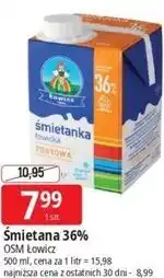 E.Leclerc Śmietana 36% OSM Łowicz oferta