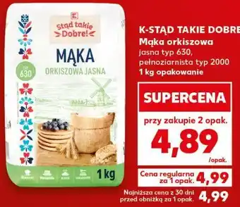 Mąka orkiszowa jasna typ 630, pełnoziarnista typ 2000