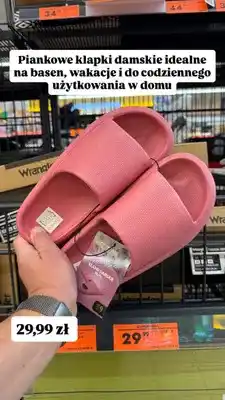 Biedronka Piankowe klapki damskie Hootomi Fluffy oferta